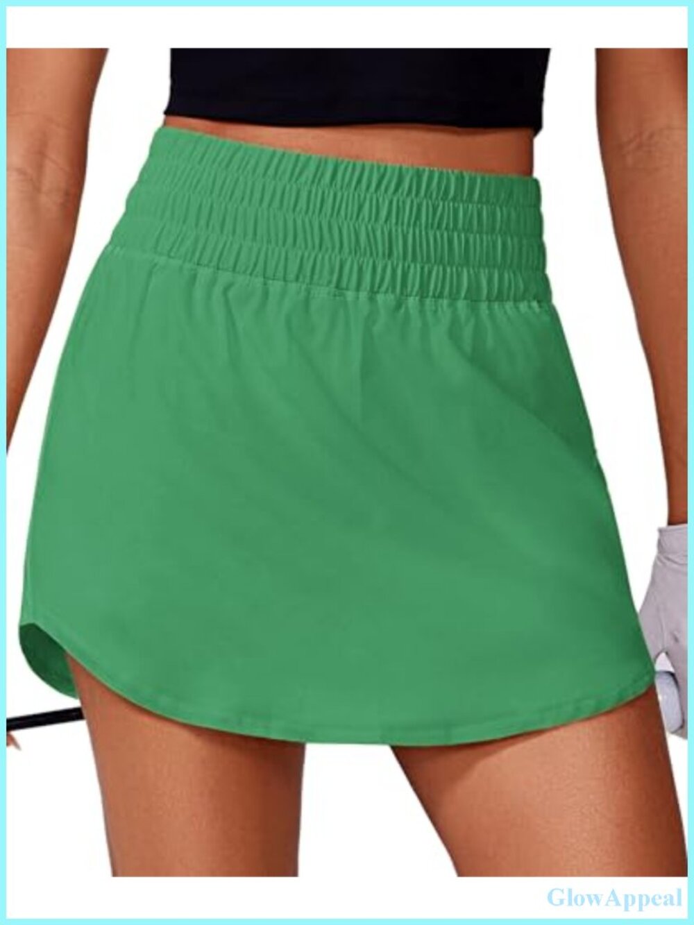 Women's Golf Skort High Waisted 2 Pockets A-Line Skirt with Built-in Shorts